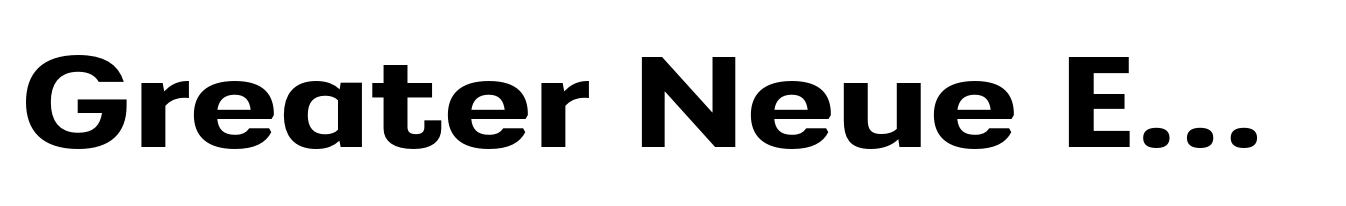 Greater Neue Expanded Semi Bold